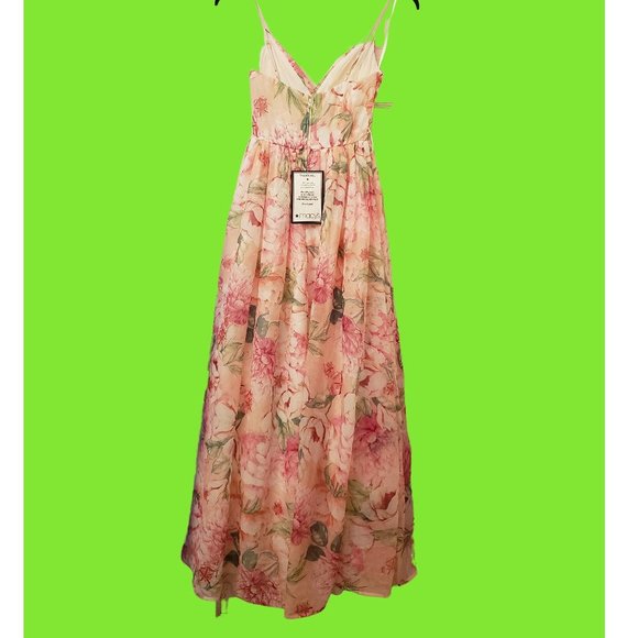 Trixxi Juniors' Floral-Print Belted Crossover Gown - Picture 6 of 6